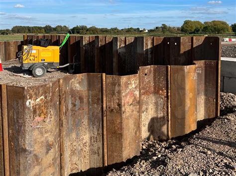 sheet piling box cofferdam